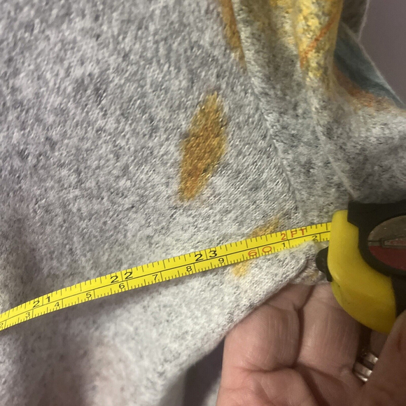 NWT Jess And Jane Women’s Blouse Grey Floral Print Heathered Fab… - Picture 14 of 16